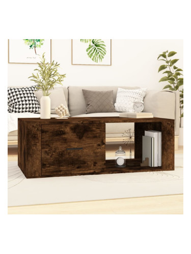 Sonata H Кафе маса, опушен дъб, 100x50,5x35 см, инженерно дърво