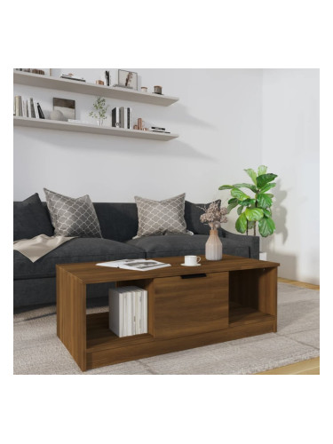 Sonata H Кафе маса, кафяв дъб, 102x50x36 см, инженерно дърво