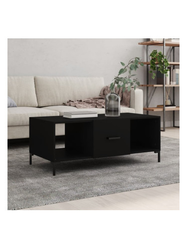 Sonata H Маса за кафе, черна, 102x50x40 см, инженерно дърво