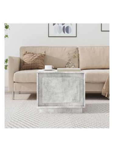 Sonata H Маса за кафе, бетонно сива, 51x50x44 см, инженерно дърво