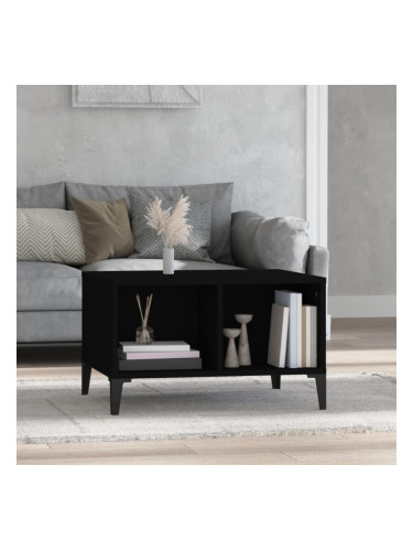 Sonata H Кафе маса, черна, 60x50x36,5 см, инженерно дърво