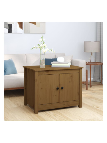 Sonata H Кафе маса, меденокафява, 71x49x55 см, борово дърво масив