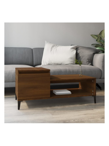 Sonata H Кафе маса, кафяв дъб, 100x50x45 см, инженерно дърво