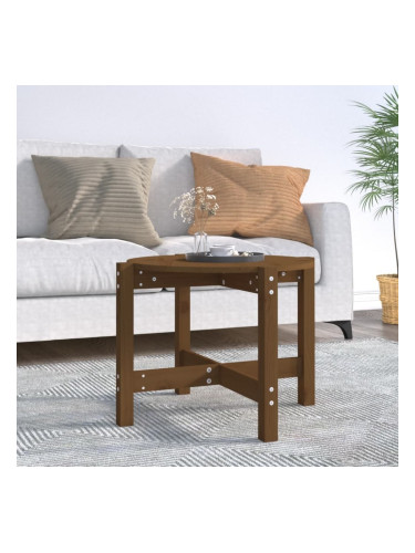 Sonata H Кафе маса, меденокафява, Ø 62,5x45 см, борово дърво масив