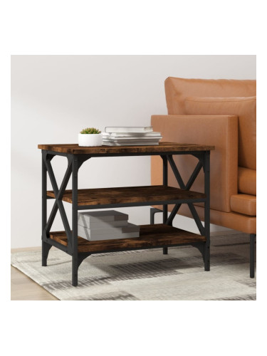 Sonata H Странична маса, опушен дъб, 55x38x45 см, инженерно дърво