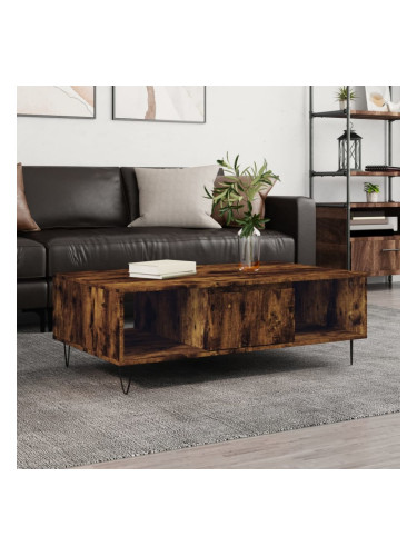 Sonata H Кафе маса, опушен дъб, 104x60x35 см, инженерно дърво