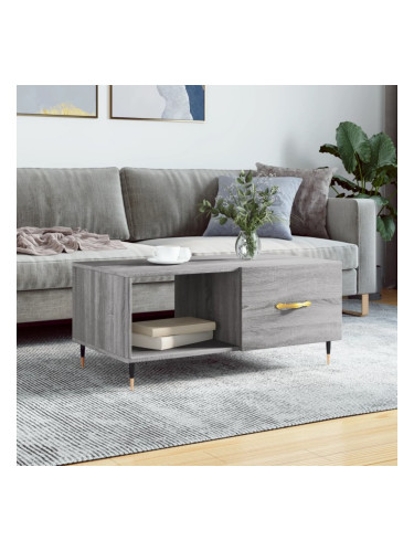 Sonata H Кафе маса, сив сонома, 90x50x40 см, инженерно дърво