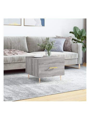 Sonata H Кафе маса, сив сонома, 50x50x40 см, инженерно дърво