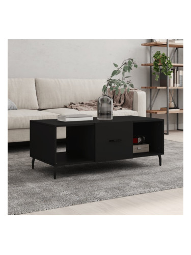 Sonata H Маса за кафе, черна, 102x50x40 см, инженерно дърво