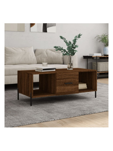 Sonata H Кафе маса, кафяв дъб, 102x50x40 см, инженерно дърво