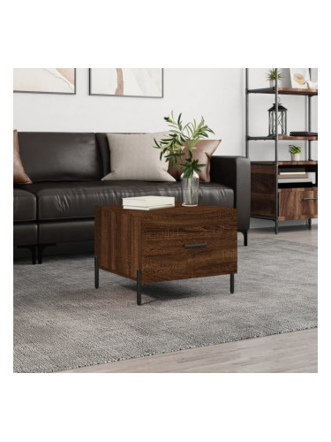 Sonata H Кафе маса, кафяв дъб, 50x50x40 см, инженерно дърво