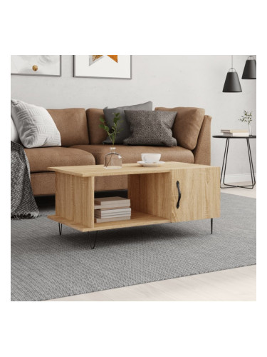 Sonata H Кафе маса, дъб сонома, 90x50x40 см, инженерно дърво