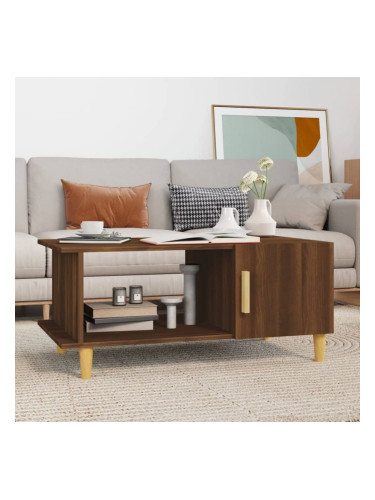 Sonata H Кафе маса, кафяв дъб, 90x50x40 см, инженерно дърво