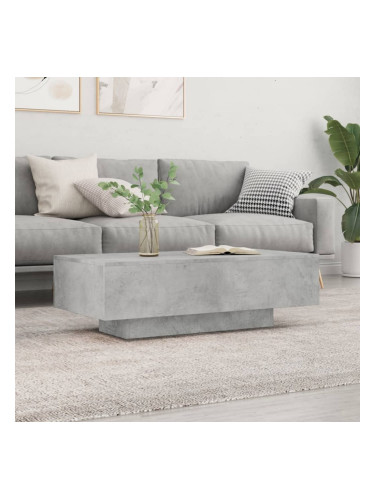 Sonata H Кафе маса, бетонно сива, 100x49,5x31 см, инженерно дърво