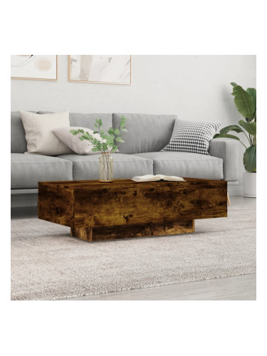 Sonata H Кафе маса, опушен дъб, 100x49,5x31 см, инженерно дърво