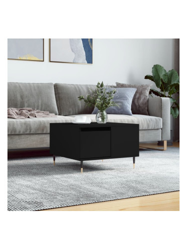 Sonata H Кафе маса, черна, 55x55x36,5 см, инженерно дърво