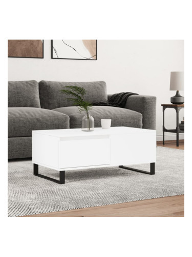 Sonata H Кафе маса, бяла, 90x50x36,5 см, инженерно дърво