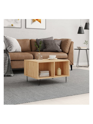 Sonata H Кафе маса, дъб сонома, 60x50x36,5 см, инженерно дърво