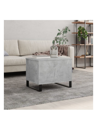 Sonata H Кафе маса, бетонно сива, 60x44,5x45 см, инженерно дърво