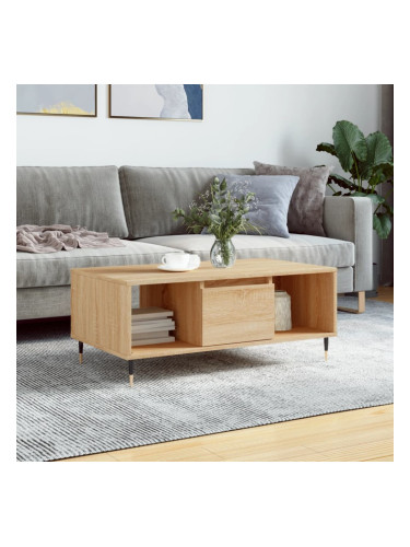 Sonata H Кафе маса, дъб сонома, 90x50x36,5 см, инженерно дърво