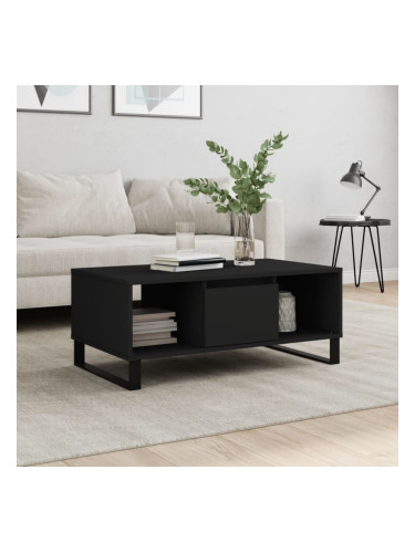 Sonata H Кафе маса, черна, 90x50x36,5 см, инженерно дърво