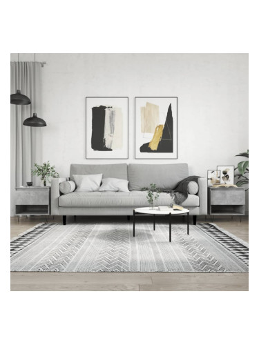 Sonata H Маси за кафе, 2 бр, бетонно сиво, 50x46x50, инженерно дърво