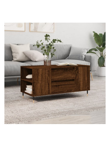 Sonata H Кафе маса, кафяв дъб, 102x44,5x50 см, инженерно дърво