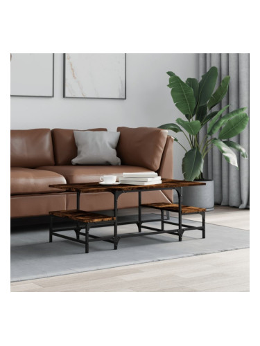 Sonata H Кафе маса, опушен дъб, 100x50,5x40 см, инженерно дърво