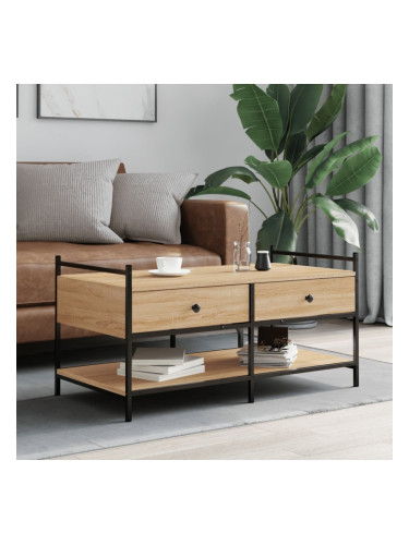 Sonata H Кафе маса, дъб сонома, 99x50x50 см, инженерно дърво