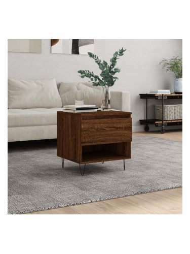 Sonata H Маса за кафе, кафяв дъб, 50x46x50 см, инженерно дърво