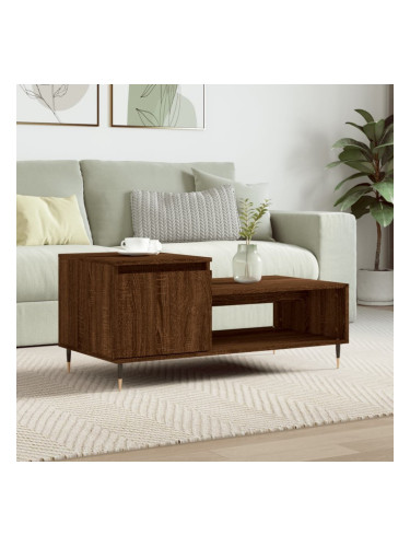 Sonata H Кафе маса, кафяв дъб, 100x50x45 см, инженерно дърво