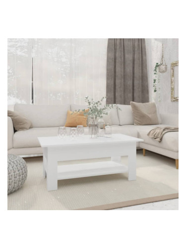 Sonata H Кафе маса, бяла, 102x55x42 см, инженерно дърво