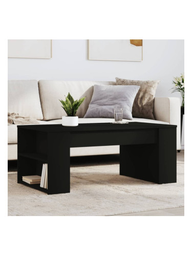 Sonata H Кафе маса, черна, 102x55x42 см, инженерно дърво