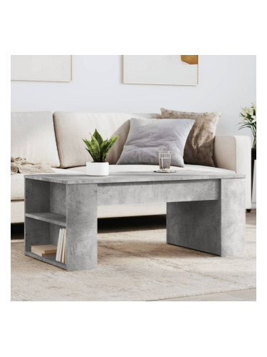 Sonata H Маса за кафе, бетонно сива, 102x55x42 см, инженерно дърво