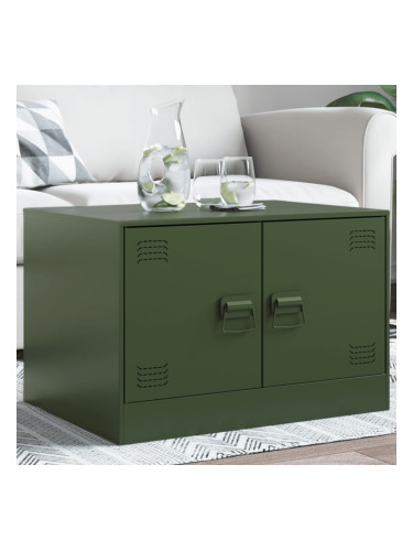 Sonata H Маса за кафе, маслиненозелено, 67x50x44 см, стомана