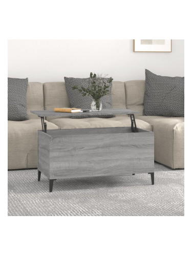 Sonata H Кафе маса, сив сонома, 90x44,5x45 см, инженерно дърво