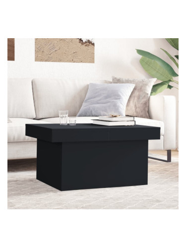 Sonata H Кафе маса, черна, 100x55x40 см, инженерно дърво