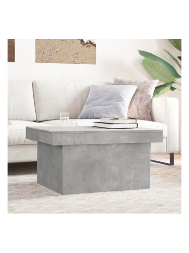 Sonata H Кафе маса, бетонно сива, 100x55x40 см, инженерно дърво