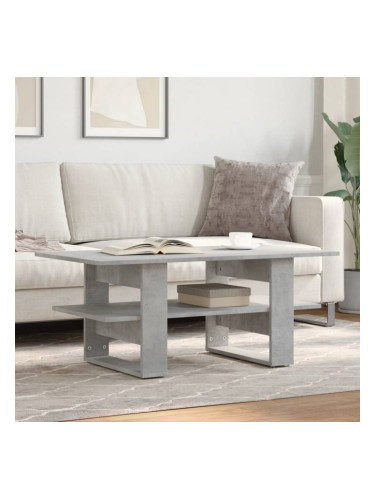 Sonata H Маса за кафе, бетонно сива, 102x55x42 см, инженерно дърво