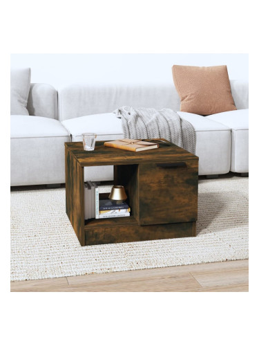 Sonata H Кафе маса, опушен дъб, 50x50x36 см, инженерно дърво