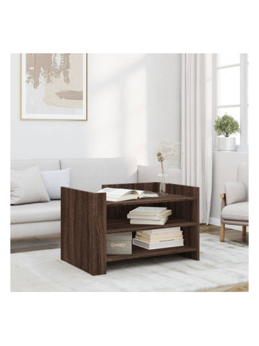 Sonata H Кафе маса, кафяв дъб, 80x50x50 см, инженерно дърво