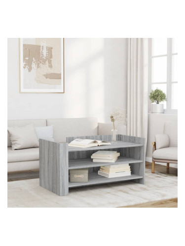Sonata H Кафе маса, сив сонома, 100x50x50 см, инженерно дърво