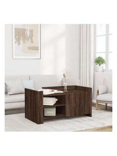 Sonata H Кафе маса, кафяв дъб, 100x50x50 см, инженерно дърво