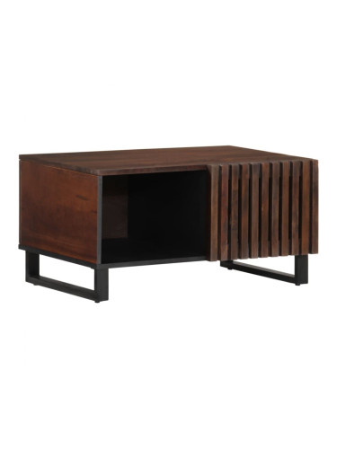 Sonata H Кафе маса, кафява, 80x51x40 см, мангово дърво масив