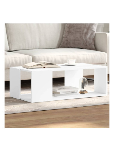 Sonata H Кафе маса, бяла, 89,5x48x30 см, инженерно дърво