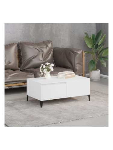 Sonata H Кафе маса, бяла, 90x50x36,5 см, инженерно дърво