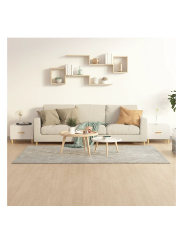 Sonata H Кафе маси, 2 бр, Бял гланц, 50x50x40 см, инженерно дърво