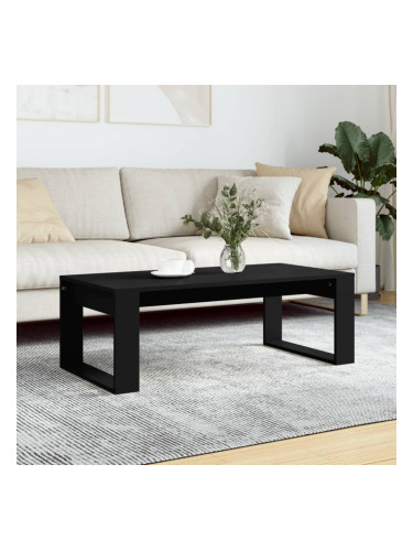 Sonata H Кафе маса, черна, 102x50x35 см, инженерно дърво