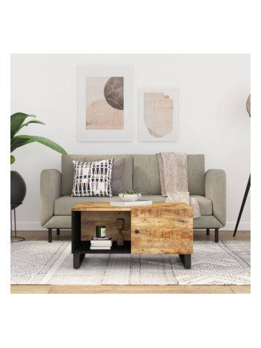 Sonata H Маса за кафе, 80x50x40 см, манго масив и инженерно дърво