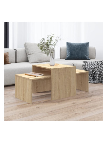 Sonata H Комплект маси за кафе, дъб сонома, 100x48x40см, инженерно дърво